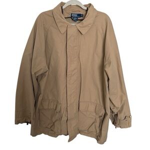 Vintage Men’s Polo Ralph Lauren Jacket Tan Size XL Rare Find
